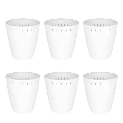 6pcs Self Watering Flowerpot Breathable Planter Indoor Outdoor Garden Basin V528-POT-6PCS-WHITE-544790