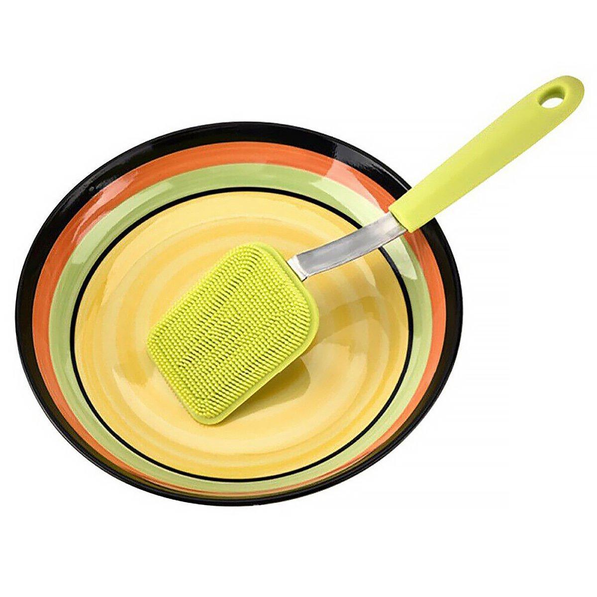 Kitchen Dishwashing Brush for Cleaning Dishes Pots Pans and Kitchen Supplies V528-POT-BRUSH-GREEN-139185