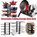 Multi-Layer Vertical Pot Lid Storage Rack Folding Kitchen Countertop Organizer - 5th-Floor V528-POT-HOLDER-5TH-FLOOR-272506