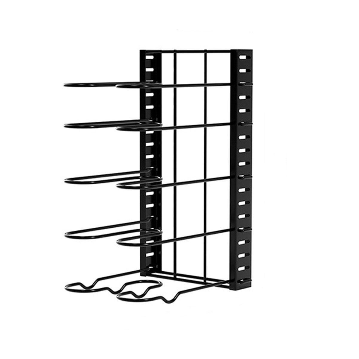 Multi-Layer Vertical Pot Lid Storage Rack Folding Kitchen Countertop Organizer - 5th-Floor V528-POT-HOLDER-5TH-FLOOR-272506