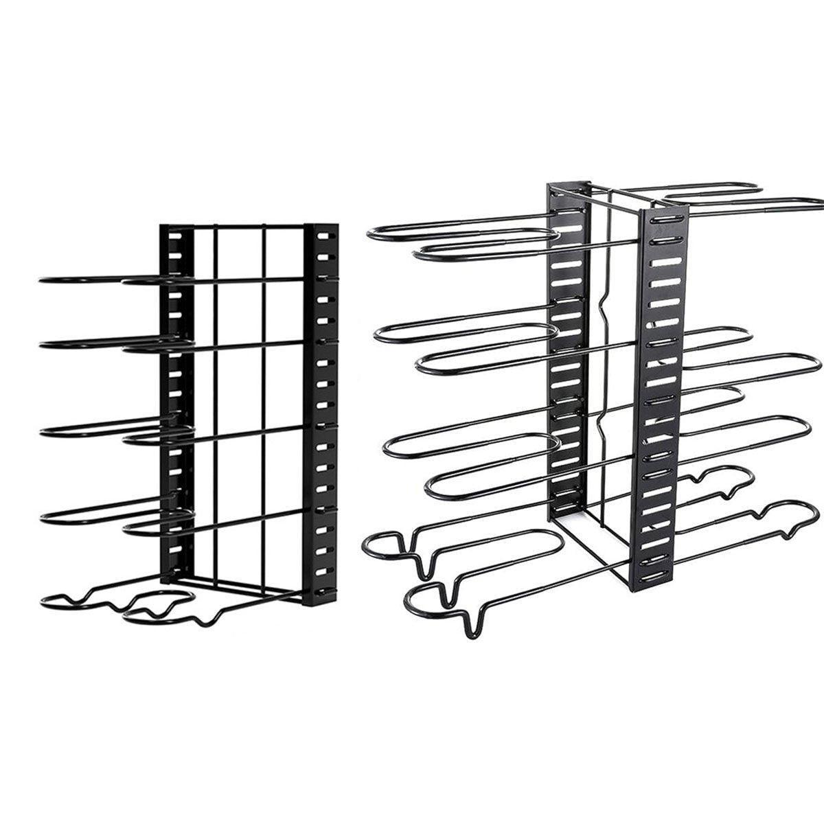 Multi-Layer Vertical Pot Lid Storage Rack Folding Kitchen Countertop Organizer - 8th-Floor V528-POT-HOLDER-8TH-FLOOR-593118