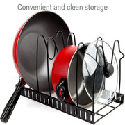 Multi-Layer Vertical Pot Lid Storage Rack Folding Kitchen Countertop Organizer - 8th-Floor V528-POT-HOLDER-8TH-FLOOR-593118