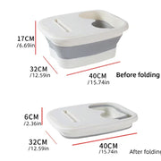 Foldable Foot Tub Portable Large Capacity Foot Basin for Home Bathroom Spa and Travel - Pink V528-POT-PINK-668619