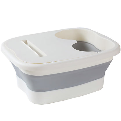 Foldable Foot Tub Portable Large Capacity Foot Basin for Home Bathroom Spa and Travel - White V528-POT-WHITE-255333