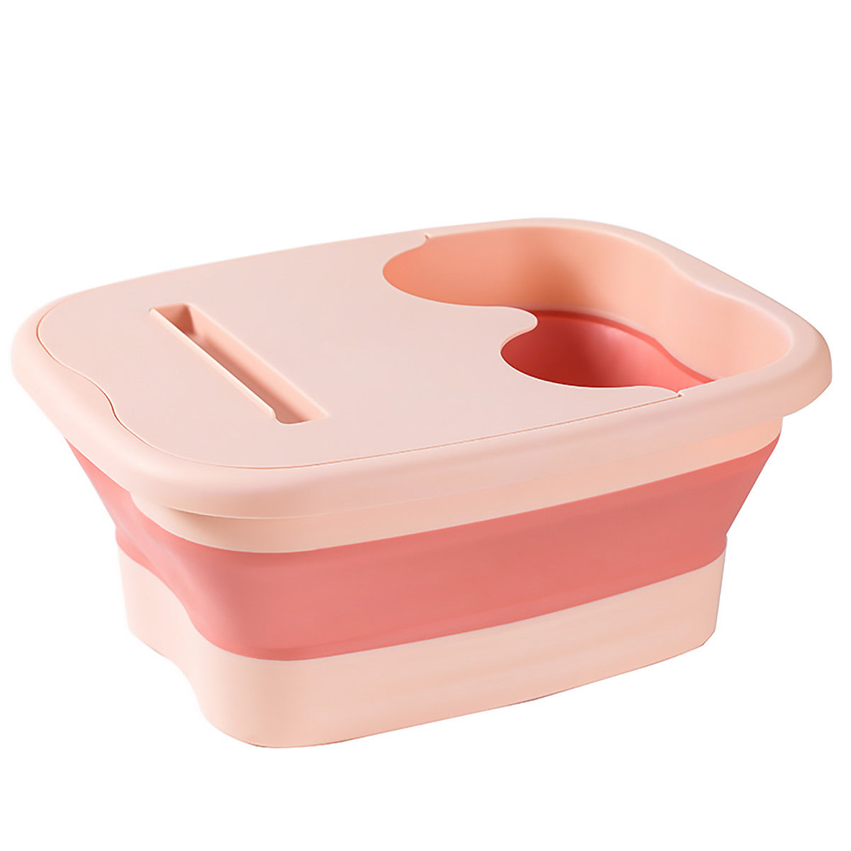 Foldable Foot Tub Portable Large Capacity Foot Basin for Home Bathroom Spa and Travel - White V528-POT-WHITE-255333