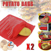 2X Microwave Baked Potato Corn Cooking Bag Reusable Washable Corn Cooker Express V528-POTATOBAG-2PCS-81657