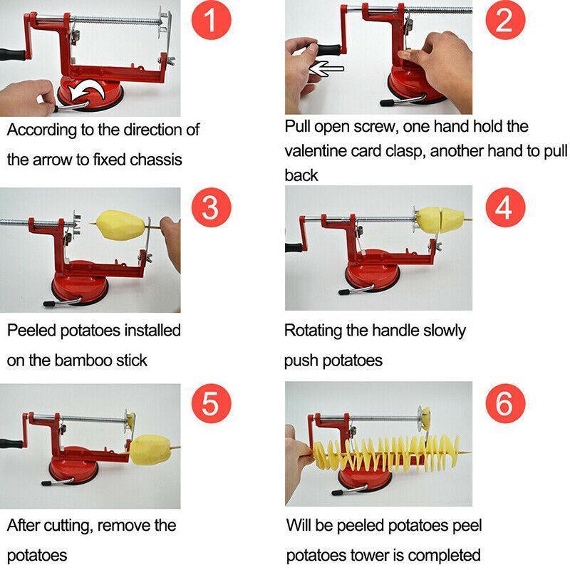 Manual Spiral Potato Slicer Twister Cutter Machine for Tornado Chips and Vegetables V528-POTATOTWISTERTORNADO-458339