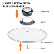 2PCS Cookware Lid Knob Handle Set for Pot Pan Saucepan Replacement V528-POTLIDKNOB-2PCS-5712589