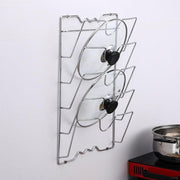 Pan Lid Holder Storage Rack Wall Mount Pot Cover Organizer Kitchen Accessories V528-POTLIDRACK-465512
