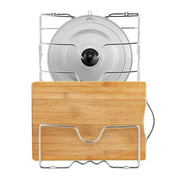 Pan Lid Holder Storage Rack Wall Mount Pot Cover Organizer Kitchen Accessories V528-POTLIDRACK-465512