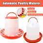 Durable Poultry Feeder and Waterer for Chicken and Chook Farming Use - Feeder V528-POULTRYWATERER-FEEDER-14134