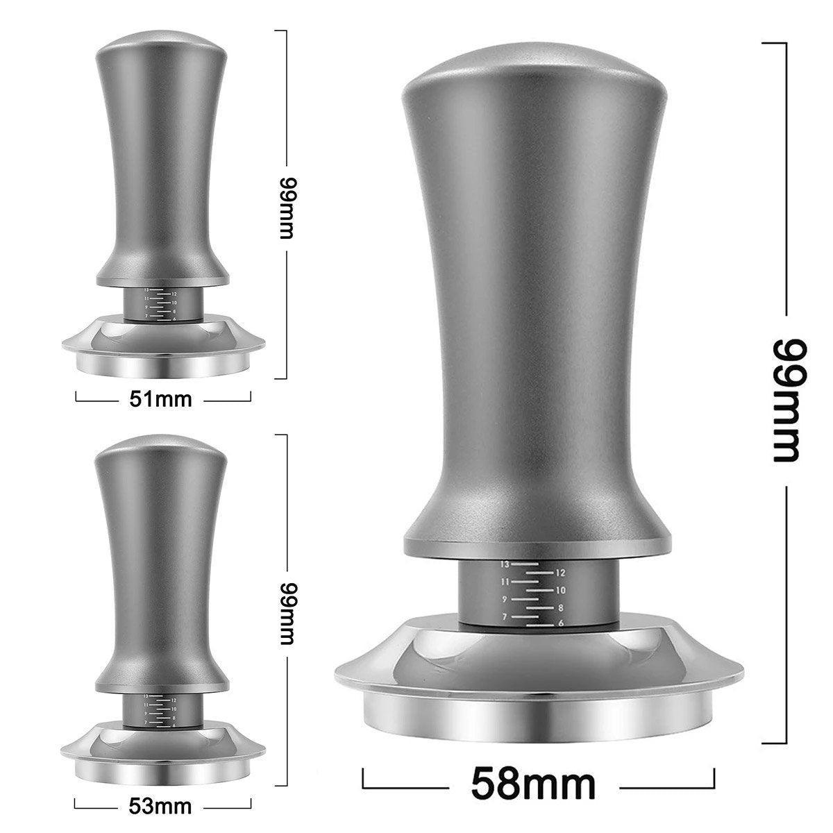 Adjustable Coffee Tamper with Scale Constant Pressure Espresso Powder Press Tool - Black-51mm V528-POWDER-PRESS-BLACK--51-262001