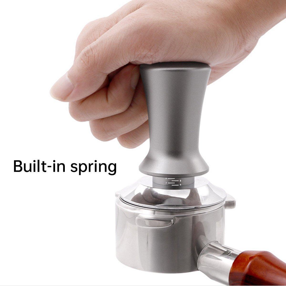 Adjustable Coffee Tamper with Scale Constant Pressure Espresso Powder Press Tool - Black-51mm V528-POWDER-PRESS-BLACK--51-262001