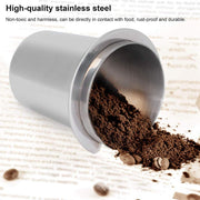 58mm Stainless Steel Coffee Catchers Coffee Maker Handle Accessories Durable Use - Black V528-POWDER-RECEIVING-CUP-BLACK-792508