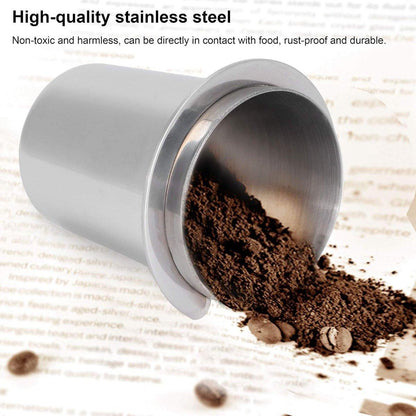 58mm Stainless Steel Coffee Catchers Coffee Maker Handle Accessories Durable Use - Black V528-POWDER-RECEIVING-CUP-BLACK-792508