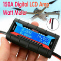 150A Digital LCD Amp Watt Meter Power Analyser Solar Caravan V528-POWERANALYSER-785761