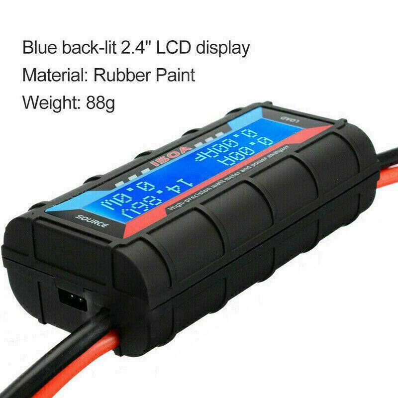 150A Digital LCD Amp Watt Meter Power Analyser Solar Caravan V528-POWERANALYSER-785761
