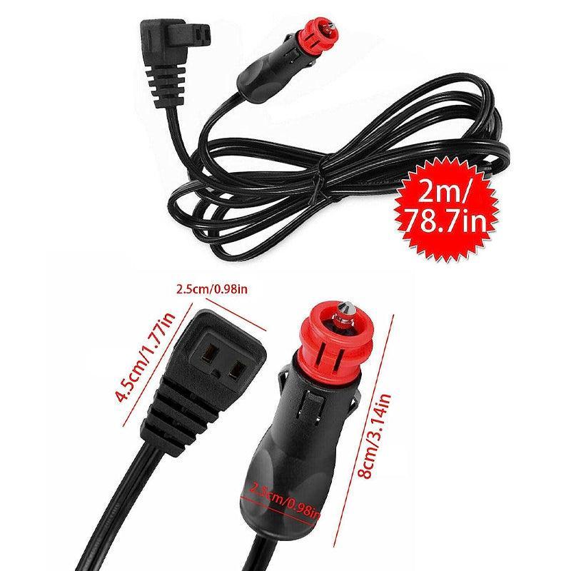 2 Meter Cigarette Lighter Car Refrigerator Plug Car Refrigerator Matching Wire V528-POWERLEAD-431292