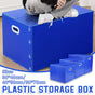 Large Capacity Waterproof Plastic Storage Box Foldable Moving Organizer Durable - 40x30x30cm V528-PP-BOX-BLUE-40-30-30-912354
