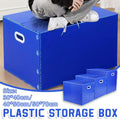 Large Capacity Waterproof Plastic Storage Box Foldable Moving Organizer Durable - 70x50x50cm V528-PP-BOX-BLUE-70-50-50-799087