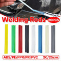 Bumper Plastic Welding Rod Torch 50CM/25CM Assorted Colours and Materials - White - PP 20cm