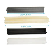 Bumper Plastic Welding Rod Torch 50CM/25CM Assorted Colours and Materials - White - PP 20cm