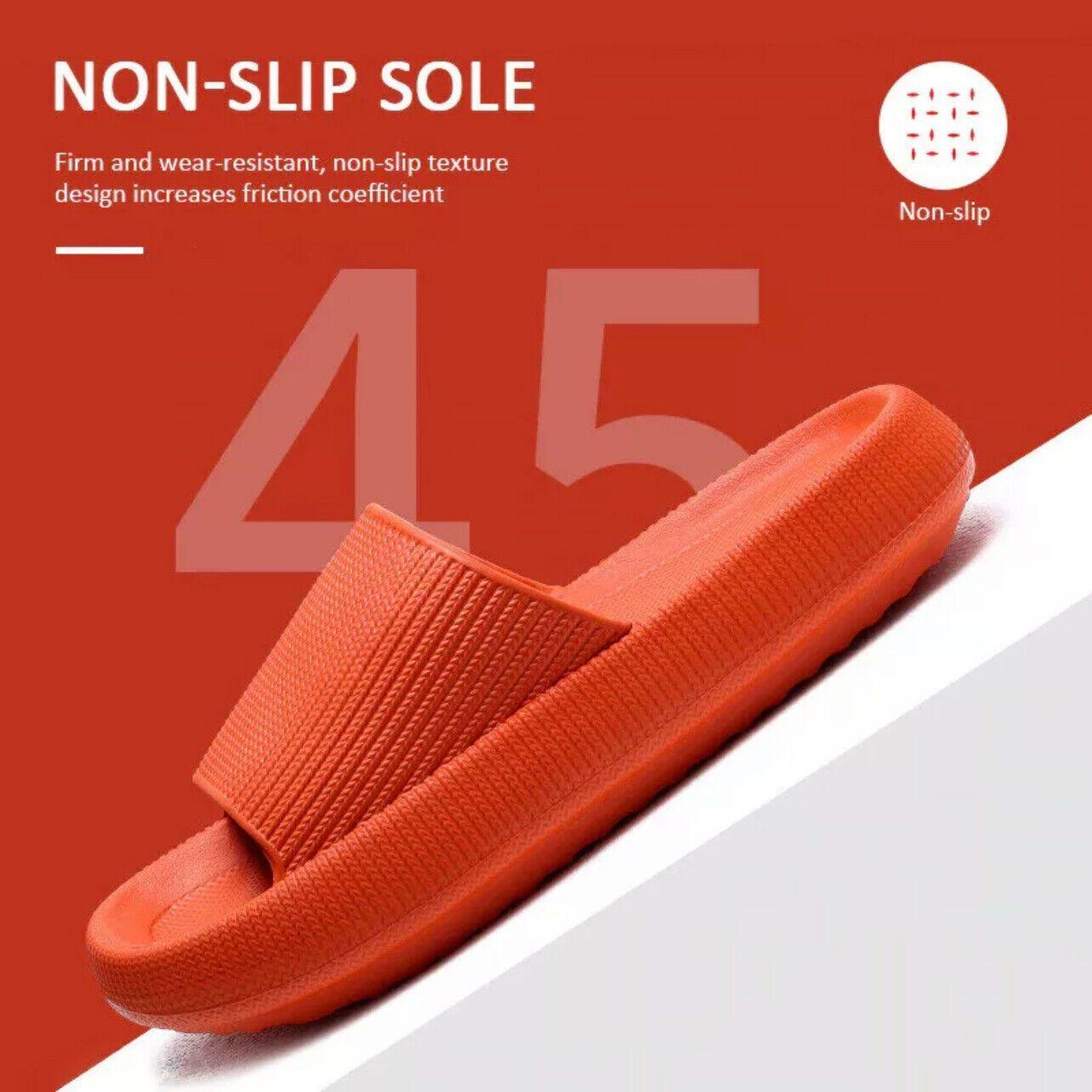 Ultra-Soft Pillow Slides EVA Slippers for Indoor Outdoor Use - Thick Anti-Slip Sole - Pink 36-37 V528-PPI-PINK36-3795727