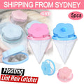 5X Washing Machine Filter Bag Floating Lint Hair Catcher Mesh Pouch Laundry Tool - Pink *5 PCS V528-PPICOLOUR-PINK-5PCS75826