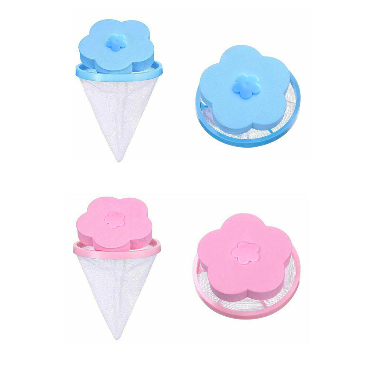 5X Washing Machine Filter Bag Floating Lint Hair Catcher Mesh Pouch Laundry Tool - Pink *5 PCS V528-PPICOLOUR-PINK-5PCS75826