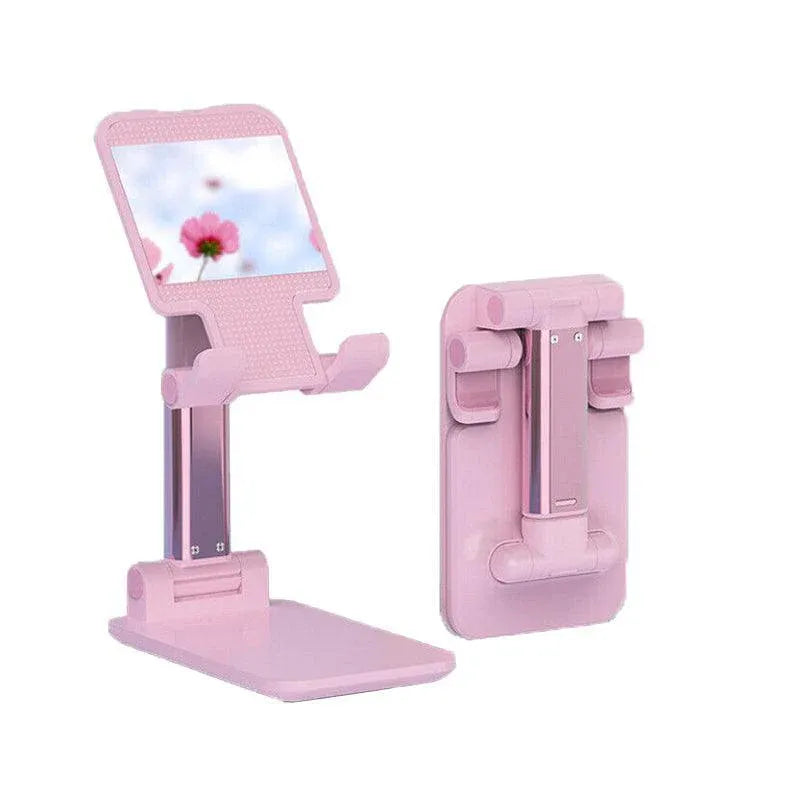 Foldable Adjustable Universal Desk Stand Holder For Mobile Phone Tablet Portable - Pink V528-PPICOLOUR-PINK57074