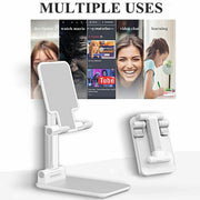 Foldable Adjustable Universal Desk Stand Holder For Mobile Phone Tablet Portable - Pink V528-PPICOLOUR-PINK57074