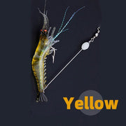 10 Pack Soft Shrimp Lures with Hooks for Bream Flathead Cod and Bass Fishing V528-PRAWNHOOK-10PCS-374363