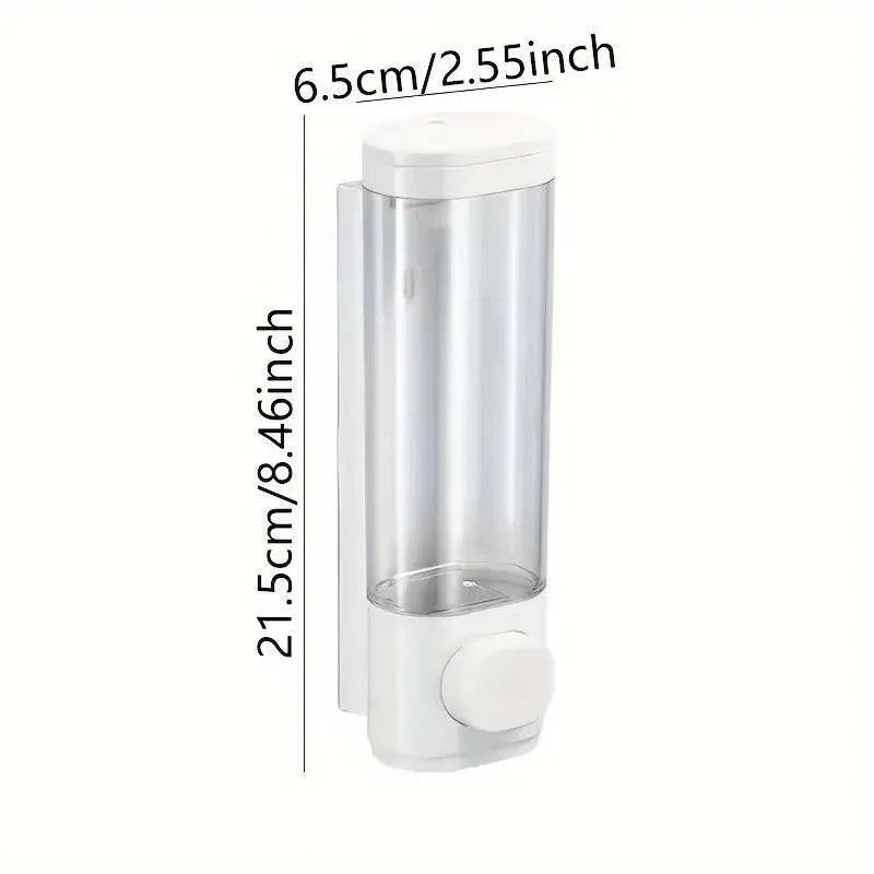 Wall Mounted Soap Dispenser Manual Press Shower Gel Bottle for Hand Sanitizer V528-PRESS-BOTTLE-846848
