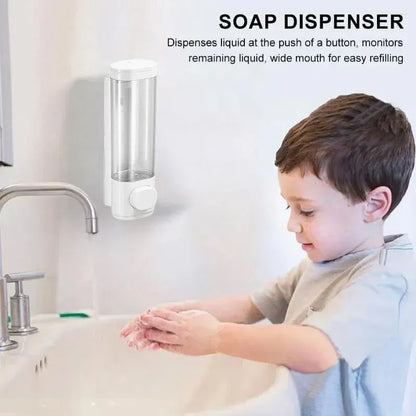 Wall Mounted Soap Dispenser Manual Press Shower Gel Bottle for Hand Sanitizer V528-PRESS-BOTTLE-846848