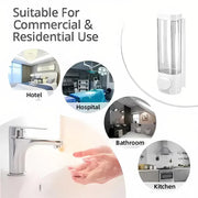 Wall Mounted Soap Dispenser Manual Press Shower Gel Bottle for Hand Sanitizer V528-PRESS-BOTTLE-846848
