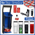 Can Crusher 12/16oz Beer Smasher Aluminium Recycling Wall Mount Bottle Opener - Red V528-PRESS-RED-133220