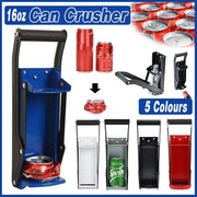 Can Crusher 12/16oz Beer Smasher Aluminium Recycling Wall Mount Bottle Opener - Red V528-PRESS-RED-133220