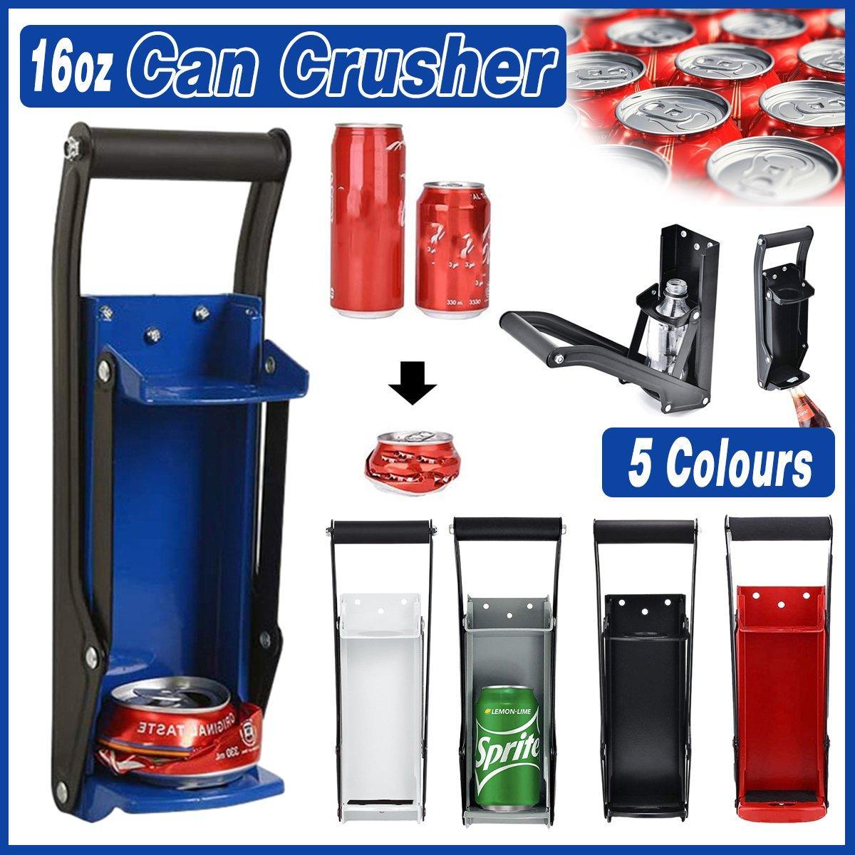 Can Crusher 12/16oz Beer Smasher Aluminium Recycling Wall Mount Bottle Opener - Red V528-PRESS-RED-133220
