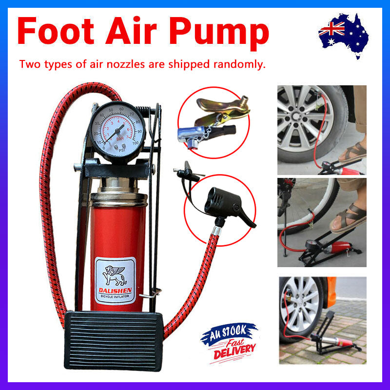 High Pressure Foot Pump Bicycle Ball Motorbike Car Type Inflator Tire Air Pump V528-PRESSUREFOOT-511715