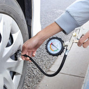 Air Tyre Inflator Pressure Meter Car Truck Tire Pump Hose Gauge Compressor Tools V528-PRESSUREMETER-602668