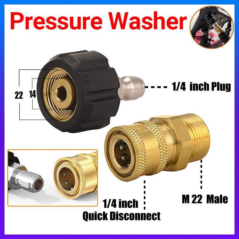 Pressure Washer Adapter 1/4inch Quick Connect Kit M22-14 Adapter V528-PRESSUREWASHER-533995