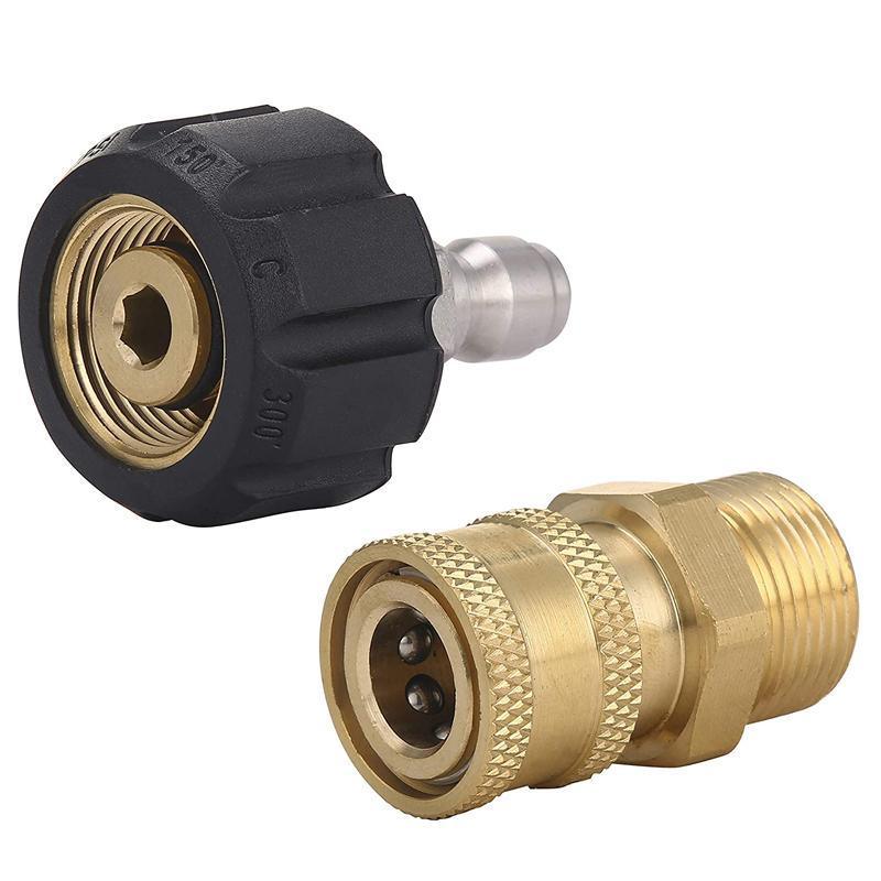 Pressure Washer Adapter 1/4inch Quick Connect Kit M22-14 Adapter V528-PRESSUREWASHER-533995