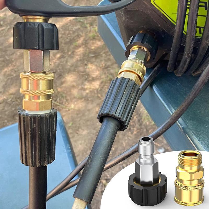 Pressure Washer Adapter 1/4inch Quick Connect Kit M22-14 Adapter V528-PRESSUREWASHER-533995