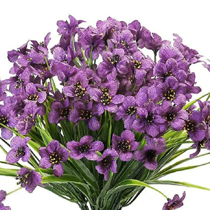 12pcs Artificial Flowers Set for Home Decor Wedding Party Fake Floral Decor - Blue V528-PRIMROSE-12PCS-BLUE-496910