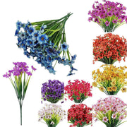 12pcs Artificial Flowers Set for Home Decor Wedding Party Fake Floral Decor - Orange V528-PRIMROSE-12PCS-ORANGE-238078