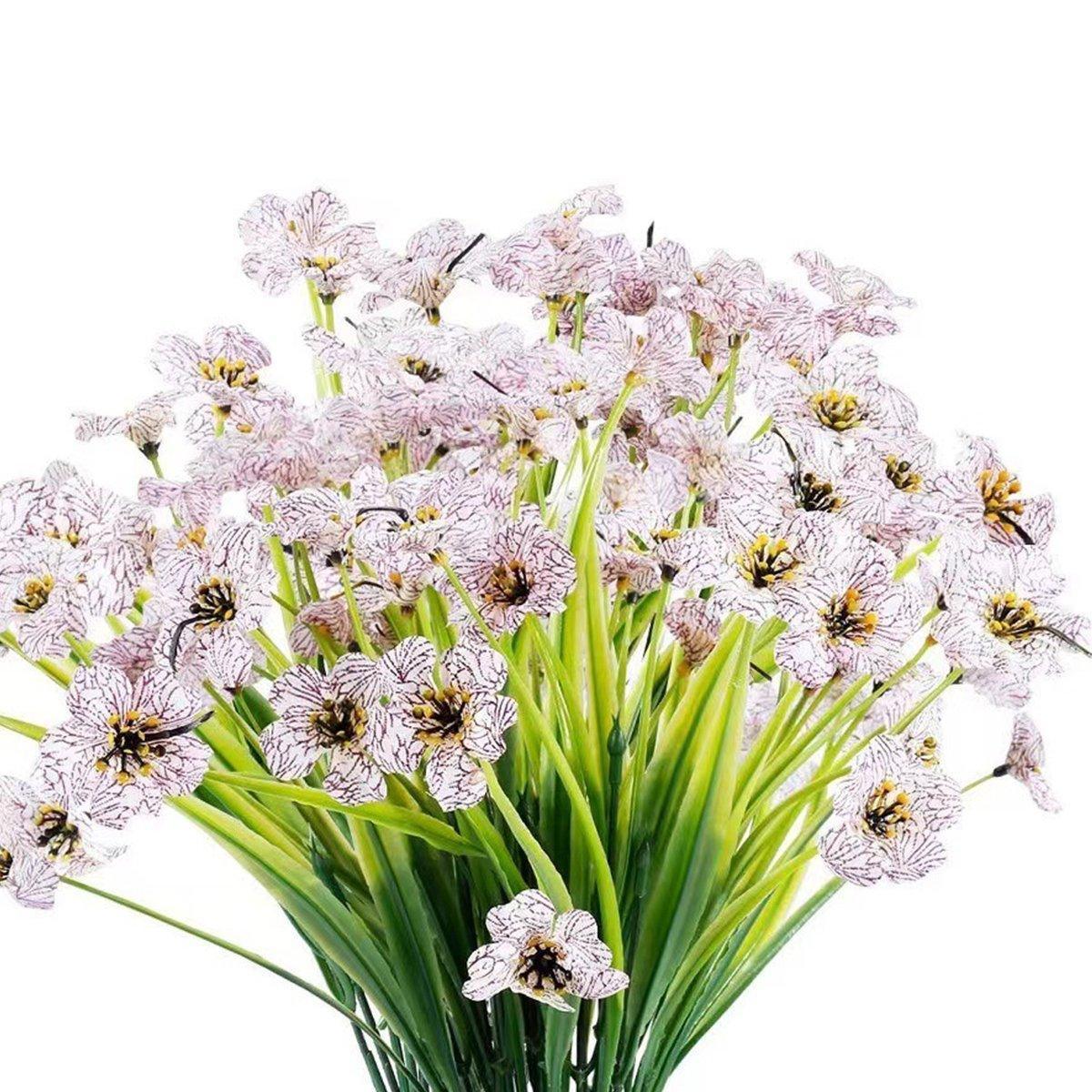 12pcs Artificial Flowers Set for Home Decor Wedding Party Fake Floral Decor - Orange V528-PRIMROSE-12PCS-ORANGE-238078