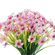 12pcs Artificial Flowers Set for Home Decor Wedding Party Fake Floral Decor - Orange V528-PRIMROSE-12PCS-ORANGE-238078