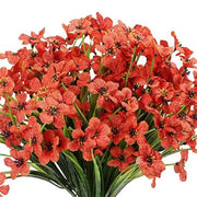 12pcs Artificial Flowers Set for Home Decor Wedding Party Fake Floral Decor - Orange V528-PRIMROSE-12PCS-ORANGE-238078