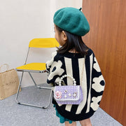 Girls Small Square Princess Handbag Chain Shoulder Bag Messenger Bag - Green V528-PRINCESS-HANDBAG-GREEN-859101