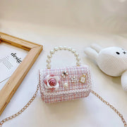 Girls Small Square Princess Handbag Chain Shoulder Bag Messenger Bag - Green V528-PRINCESS-HANDBAG-GREEN-859101